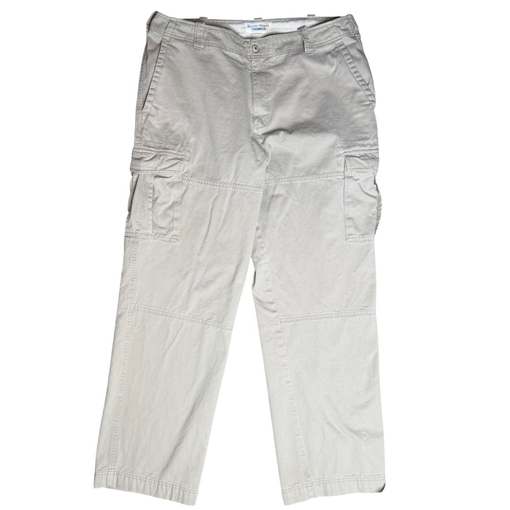 Denver Hayes Cargo Chinos Khaki Tan Utility Gorpcore Workwear Pants 38x32